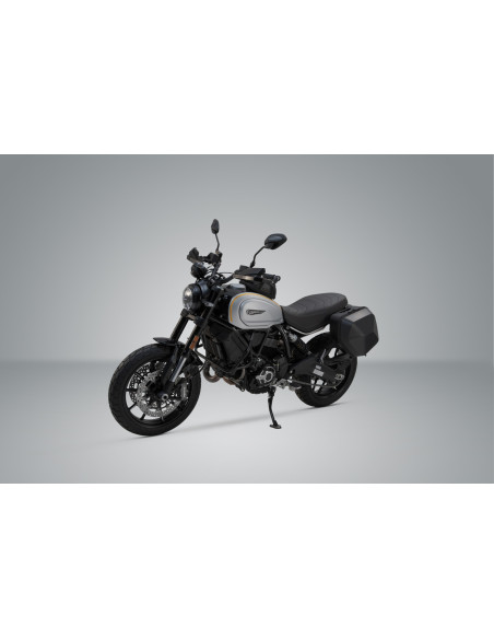 Sacoches latérales SW-MOTECH SLC Legend Gear LC2 13,5 Litres Black Edition avec supports x2 DUCATI Scrambler 1100 Pro/Sport 2…
