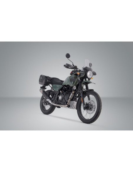 Sacoches latérales SW-MOTECH SLC Legend Gear LC1 droite 9,8 Litres - LC2 gauche 13,5 Litres avec supports ROYAL ENFIELD 400 H..