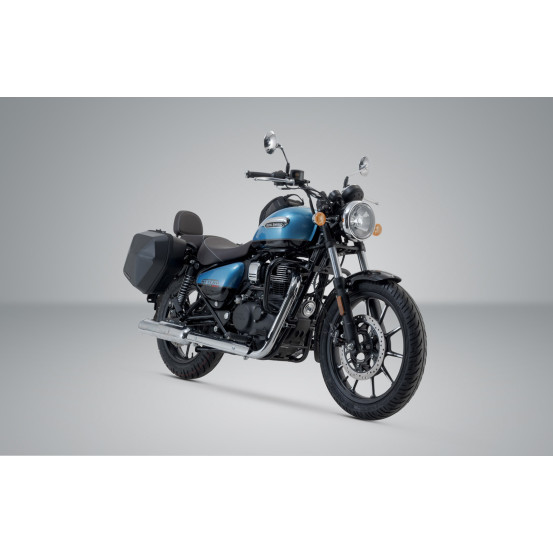 Sacoches latérales SW-MOTECH SLC Legend Gear LC2 13,5 Litres Black Edition avec supports x2 ROYAL ENFIELD 350 Meteor 2019
