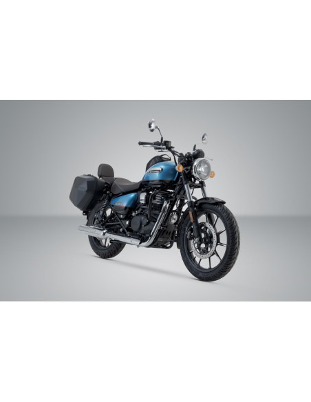 Sacoches latérales SW-MOTECH SLC Legend Gear LC2 13,5 Litres Black Edition avec supports x2 ROYAL ENFIELD 350 Meteor 2019