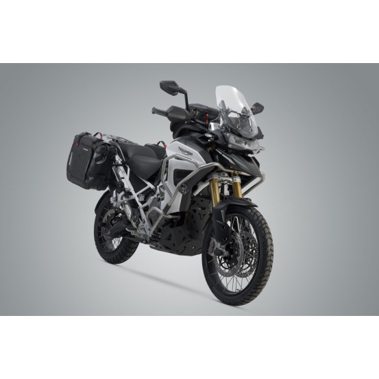 Sacoches latérales étanches SW-MOTECH SysBag WP L 27/40 Litres avec supports x2 TRIUMPH 1200 Tiger GT - Rally Pro - GT Pro