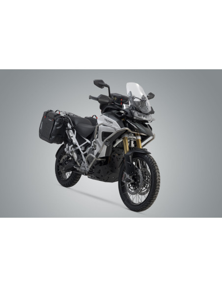 Sacoches latérales étanches SW-MOTECH SysBag WP L 27/40 Litres avec supports x2 TRIUMPH 1200 Tiger GT - Rally Pro - GT Pro