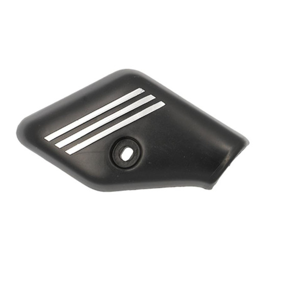 Simoni Racing Enjoliveur D'Échappement Rond/Oblique Ti-Tip - 114x210mm - Montage 60mm, Gris Sportif