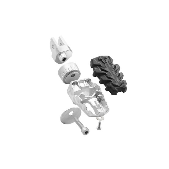 Repose-pieds SW-MOTECH EVO avec supports HONDA NC 700 - 750 - VFR 800 - 1200 - KTM 390 Adventure - SUZUKI SV 650 - X - V-Stro..
