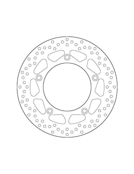 Disque de frein arrière fixe Brembo Oro YAMAHA