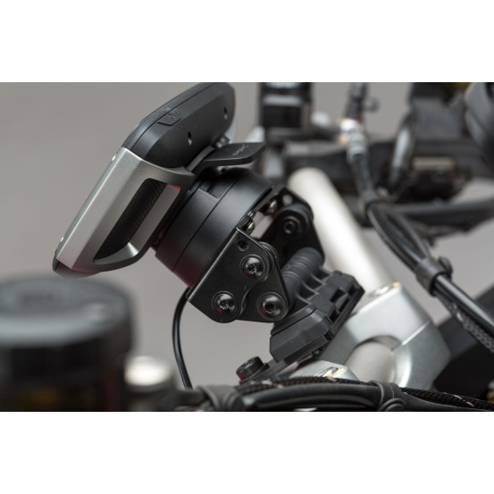 Support GPS SW-MOTECH pour guidon MOTO GUZZI V85TT 2019-2021