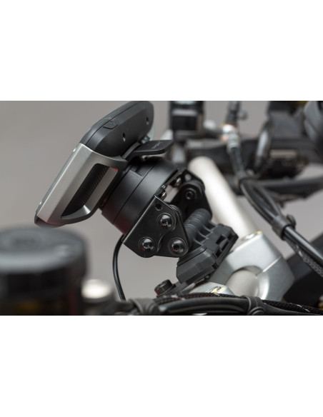 Support GPS SW-MOTECH pour guidon MOTO GUZZI V85TT 2019-2021