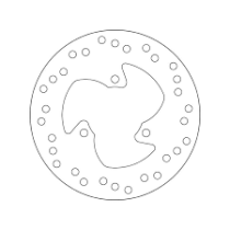 Disque de frein arrière fixe Brembo Oro Yamaha 2