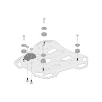 Kit d’adaptation platine porte-bagages SW-MOTECH Street-Rack à monter sur Adventure-Rack 2