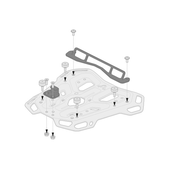 Plateau d'extension pour platine SW-MOTECH Adventure-Rack