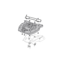 Platine d'adaptation SW-MOTECH pour porte-bagages ALU-RACK pour top case Givi/Kappa Monolock 2