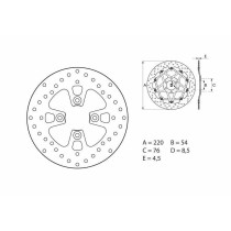 Disque de frein avant fixe Brembo Oro YAMAHA 2