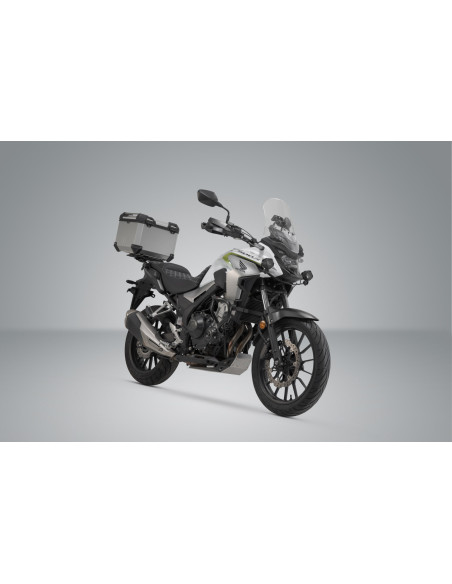 Top case SW-MOTECH TRAX ADV 38 Litres avec support HONDA CB 500 F 2012-2016 - CB 500 X 2016-2018 - CBR 500 R 2012-2015 Noir