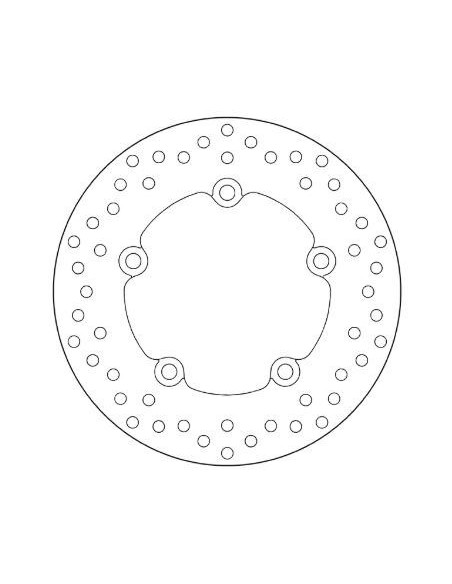 Disque de frein arrière fixe Brembo Oro HONDA