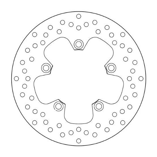Disque de frein arrière fixe Brembo Oro YAMAHA