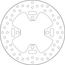 Disque de frein arrière fixe Brembo Oro TRIUMPH 2