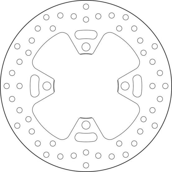 Disque de frein arrière fixe Brembo Oro TRIUMPH