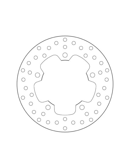 Disque de frein arrière fixe Brembo Oro SYM