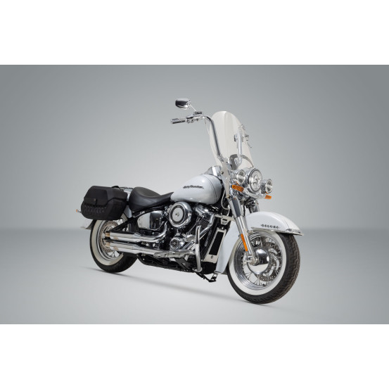 Support latéral SW-MOTECH SLH gauche LH1 HARLEY DAVIDSON 1745 Softail Slim (FLSL) 2017 - Softail Street Bob (FXBB) - Softail ..