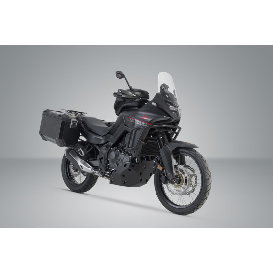 Kit valises en aluminium TRAX ADV 37 Litres avec support x2 HONDA XL 750 Transalp 2022 - Gris