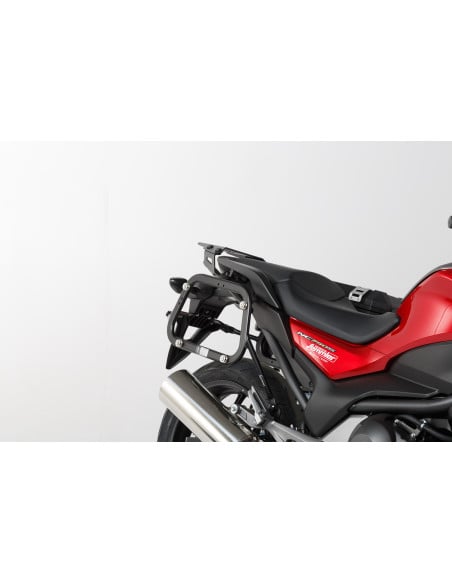 Valises latérales SW-MOTECH TRAX ADV 45 Litres gauche - 37 Litres droite avec support x2 HONDA Africa Twin 1992-2003 Gris