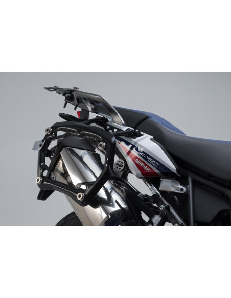 Valises latérales SW-MOTECH TRAX ADV 37 Litres avec support x2 HONDA VFR 800 X Crossrunner 2015-2016 Gris