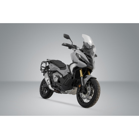 Valises latérales SW-MOTECH TRAX ADV 37 Litres avec support x2 HONDA VFR 1200 X Crosstourer 2011-2015 Gris
