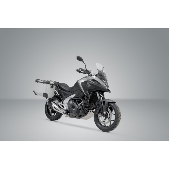Valises latérales SW-MOTECH TRAX ADV 37 Litres avec support x2 HONDA NC 750 X 2020 -NC 750 XD 2020 Argent