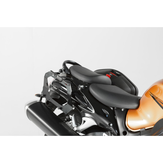 Valises latérales SW-MOTECH TRAX ADV 45 Litres gauche - 37 Litres droite avec support x2 SUZUKI DL 650 V-Strom 2004-2010 Gris