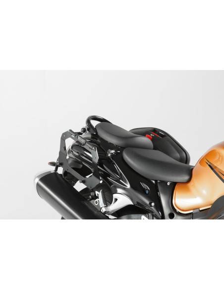 Valises latérales SW-MOTECH TRAX ADV 45 Litres gauche - 37 Litres droite avec support x2 SUZUKI DL 650 V-Strom 2004-2010 Gris