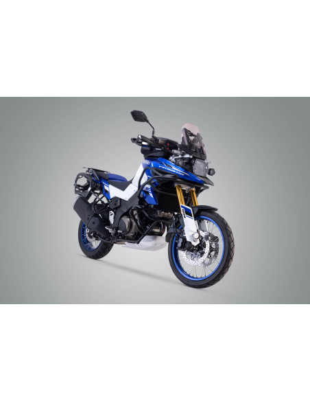 Valises latérales SW-MOTECH TRAX ADV 45 Litres gauche - 37 Litres droite avec support x2 SUZUKI V-Strom 800 DE 2022 - Gris