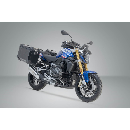 Valises latérales SW-MOTECH TRAX ADV 37 Litres avec support x2 BMW R 1200 R/RS 2014-2018 - R 1250 R/RS 2018 Gris