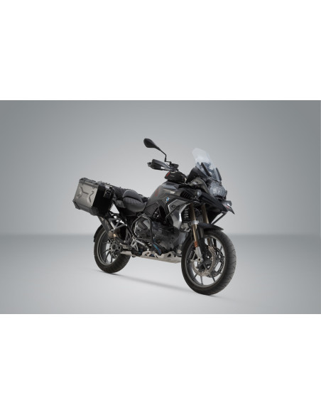 Valises latérales SW-MOTECH DUSC gauche L 41 Litres - droite M 33 Litres avec supports x2 BMW R 1200 GS - Adventure - Rallye ..