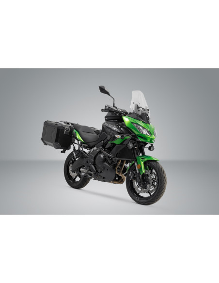 Valises latérales SW-MOTECH TRAX ADV 37 Litres avec support x2 KAWASAKI Versys 650 2014-2021 Gris