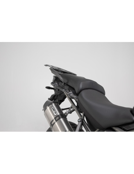 Valises latérales SW-MOTECH TRAX ADV 45 Litres gauche - 37 Litres droite avec support x2 KAWASAKI KLR 650 2022 Gris