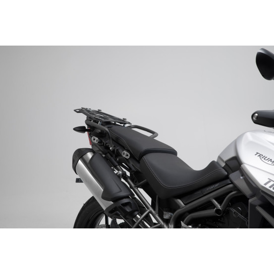 Valises latérales SW-MOTECH TRAX ADV 45 Litres gauche - 37 Litres droite avec support x2 TRIUMPH Tiger 1050 2006-2012 Gris