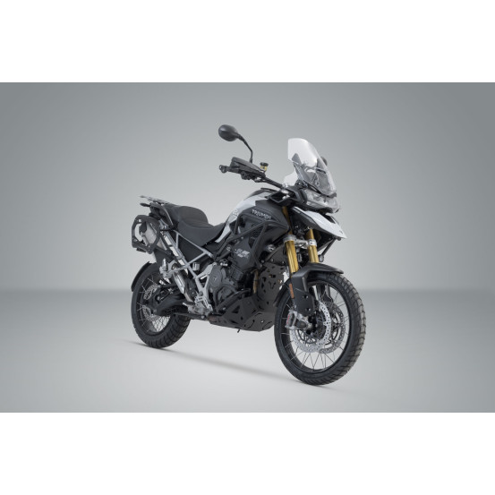 Valises latérales SW-MOTECH DUSC gauche L 41 Litres - droite M 33 Litres avec supports x2 TRIUMPH 800 Tiger 2015 - 2018