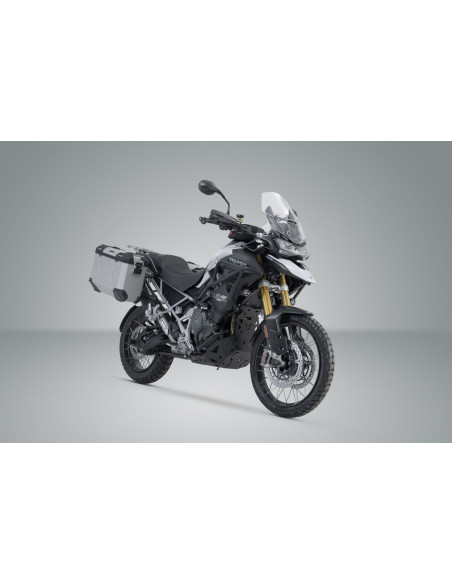 Valises latérales SW-MOTECH TRAX ADV 45 Litres gauche - 37 Litres droite avec support x2 TRIUMPH Tiger 1200 2022 Noir