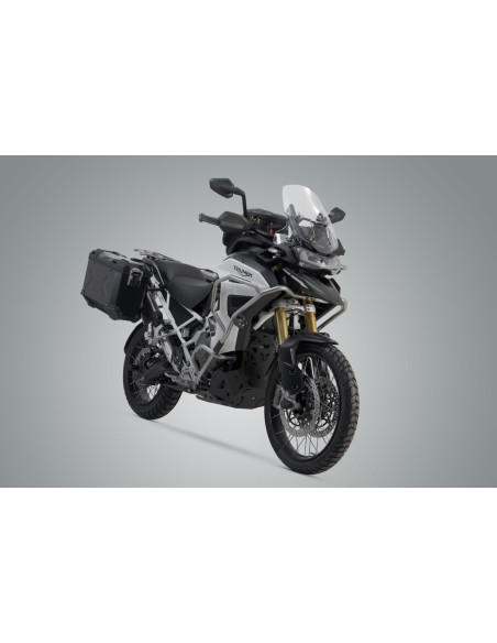 Valises latérales SW-MOTECH TRAX ADV 45 Litres gauche - 37 Litres droite avec support x2 TRIUMPH 1200 Tiger Rally Pro - GT - ..