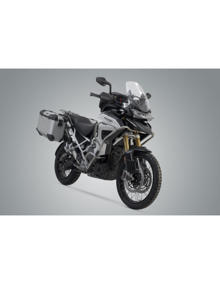 Valises latérales SW-MOTECH TRAX ADV 45 Litres gauche - 37 Litres droite avec support x2 TRIUMPH 1200 Tiger GT Explorer - Ral..