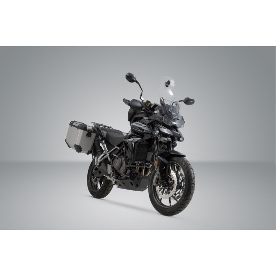 Valises latérales SW-MOTECH TRAX ADV 45 Litres gauche - 37 Litres droite avec support x2 TRIUMPH 900 Tiger 2019 - Noir