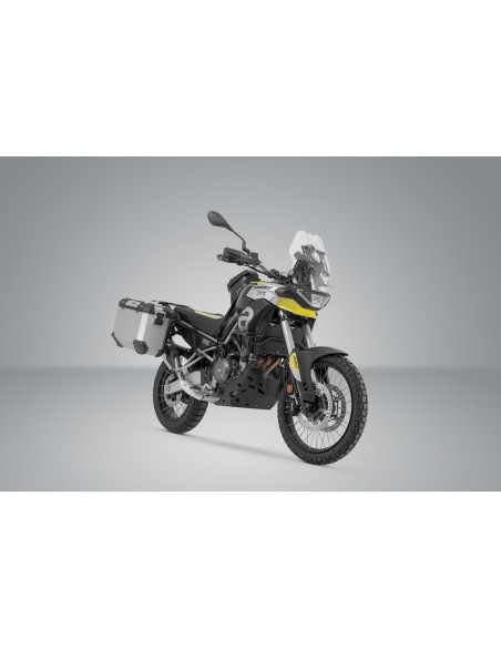 Valises latérales SW-MOTECH TRAX ADV 45 Litres gauche - 37 Litres droite avec support x2 APRILIA Tuareg 660 2021 Noir