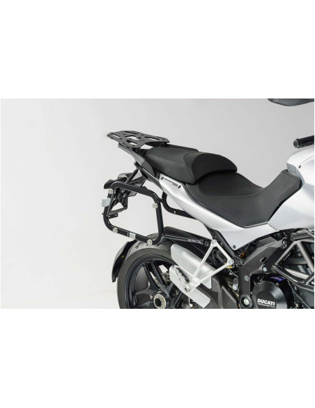 Valises latérales SW-MOTECH TRAX ADV 37 Litres avec support x2 DUCATI Multistrada 1200/S 2010-2014 Noir