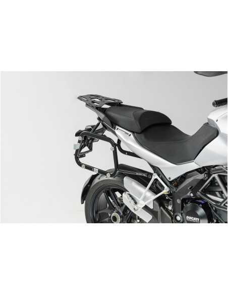 Valises latérales SW-MOTECH TRAX ADV 37 Litres avec support x2 DUCATI Multistrada 1200/S 2010-2014 Gris