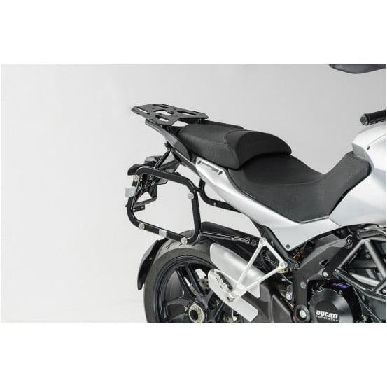Valises latérales SW-MOTECH TRAX ADV 45 Litres avec support x2 DUCATI Multistrada 1200/S 2010-2014 Noir