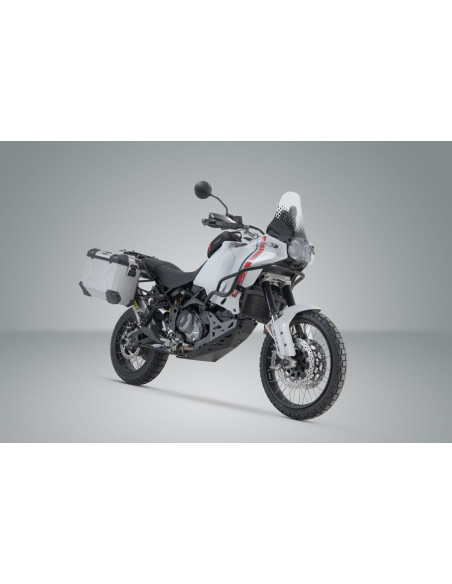 Valises latérales SW-MOTECH TRAX ADV 45 Litres gauche - 37 Litres droite avec support x2 DUCATI Desert X 2022 - Noir