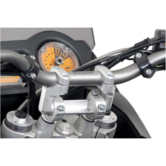 Rehausse de guidon SW-MOTECH réglable Ø 28 mm BMW G 650 Xchallenge - Xcountry-Xmoto 2006-2009 Noir