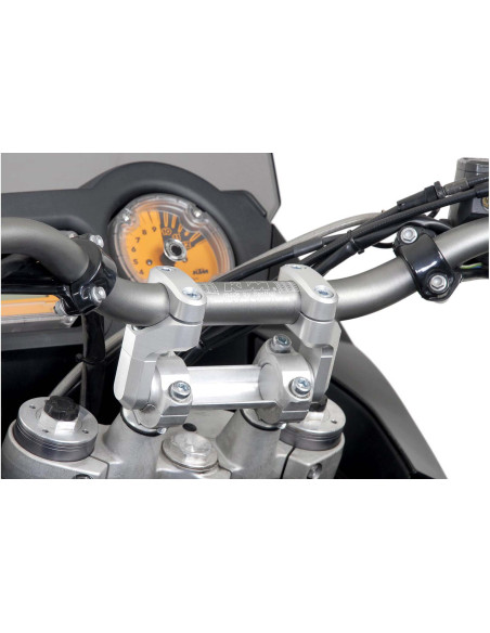 Rehausse de guidon SW-MOTECH réglable Ø 28 mm BMW G 650 Xchallenge - Xcountry-Xmoto 2006-2009 Noir