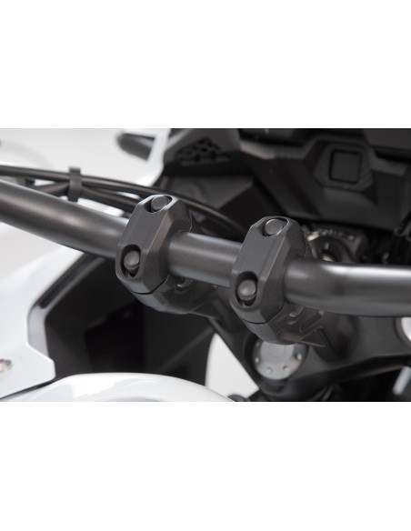 Réhausse de guidon Ø 28 mm SW-MOTECH 30 mm APRILIA - BENELLI - HONDA - KTM - TRIUMPH - YAMAHA Gris