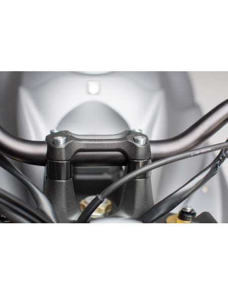 Réhausse de guidon Ø 32 mm SW-MOTECH 32 mm avec déport réglable 5 à 30 mm BMW S 100 XR - R 1200 GS - Adventure - Rallye - R 1..